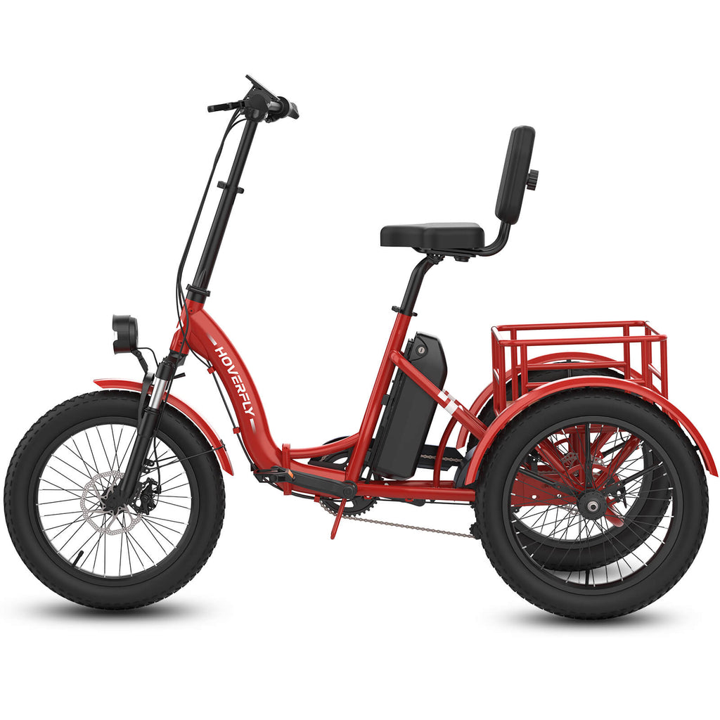Hoverfly® ET1 Folding Electric Trike 15.5mph | 61 Miles Max Range ((👻Halloween Sale))