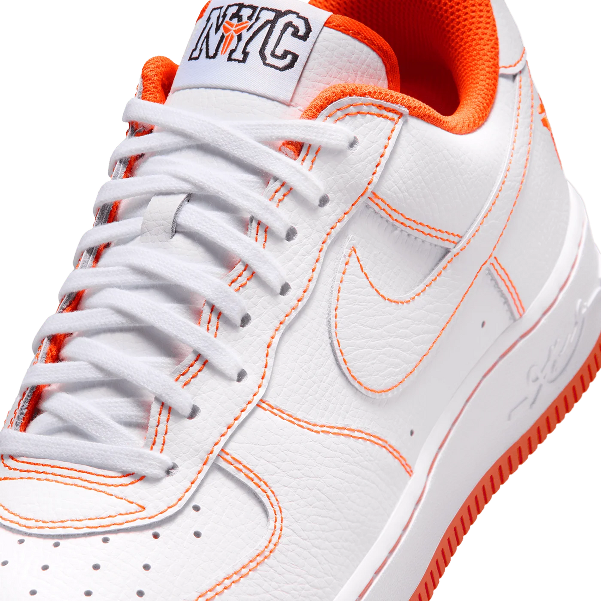 Nike Kobe Air Force 1 Low Protro 'White and Safety Orange'