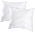 EIUE Throw Pillow Inserts, Machine Washable Pillows,Premium Polyester Fiber Fill for Sofa Bed & Decorative Cushions (White, 18x18inch)