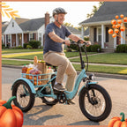 Hoverfly® ET1 Folding Electric Trike 15.5mph | 61 Miles Max Range ((👻Halloween Sale))