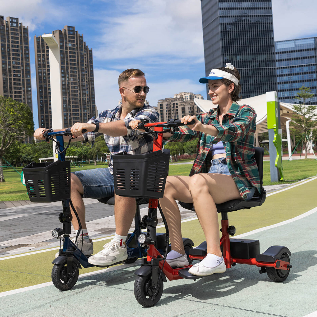 2-Pack Hoverfly T3 Foldable Mobility Scooters - Perfect for Faimily (🔥Limited Time Discount)
